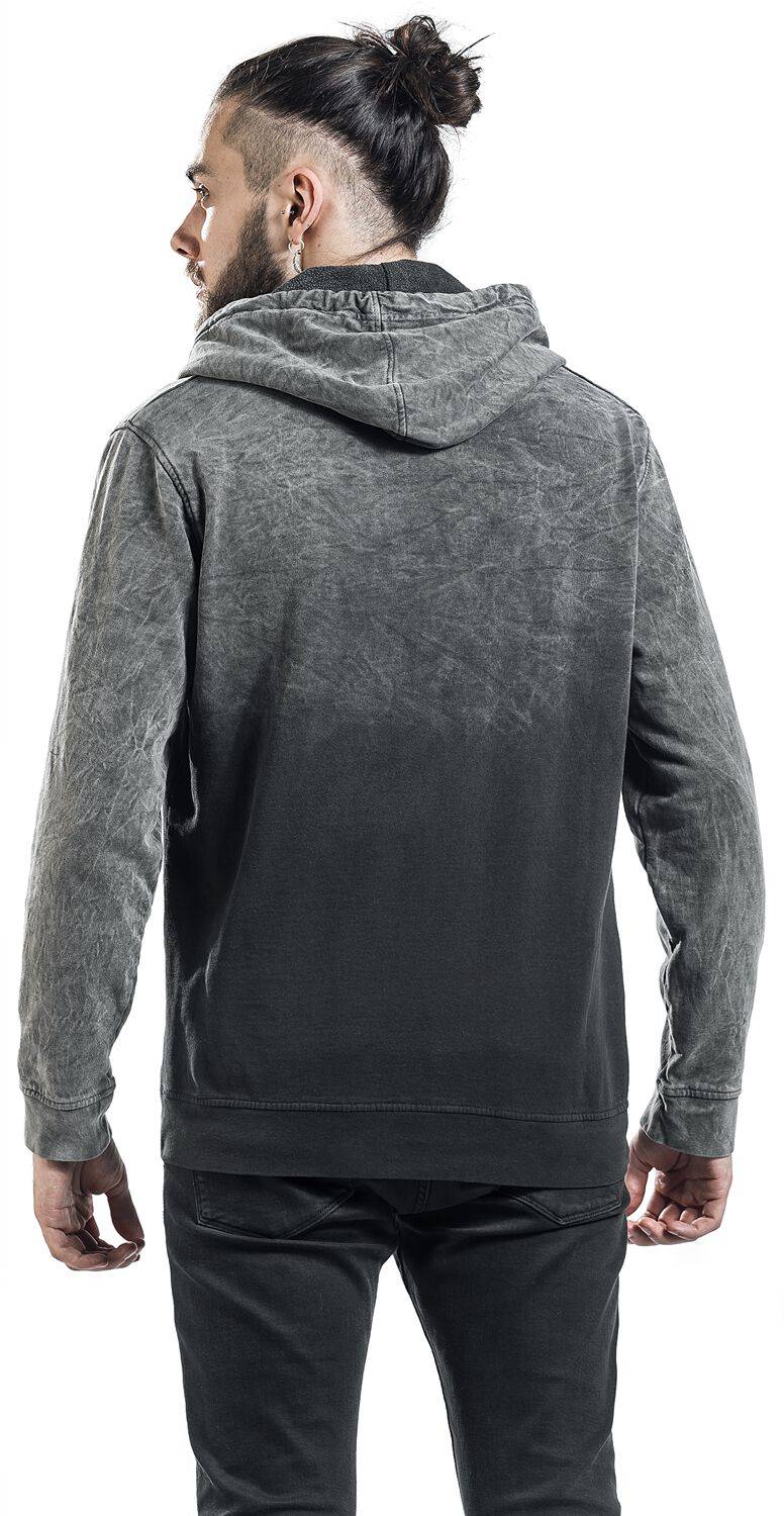 EMP "Slam Hoodie" Kapuzenpullover Grau/schwarz Von Outer Vision