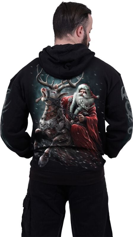 EMP "Sleigher Hoodie" Kapuzenpullover Schwarz Von Spiral