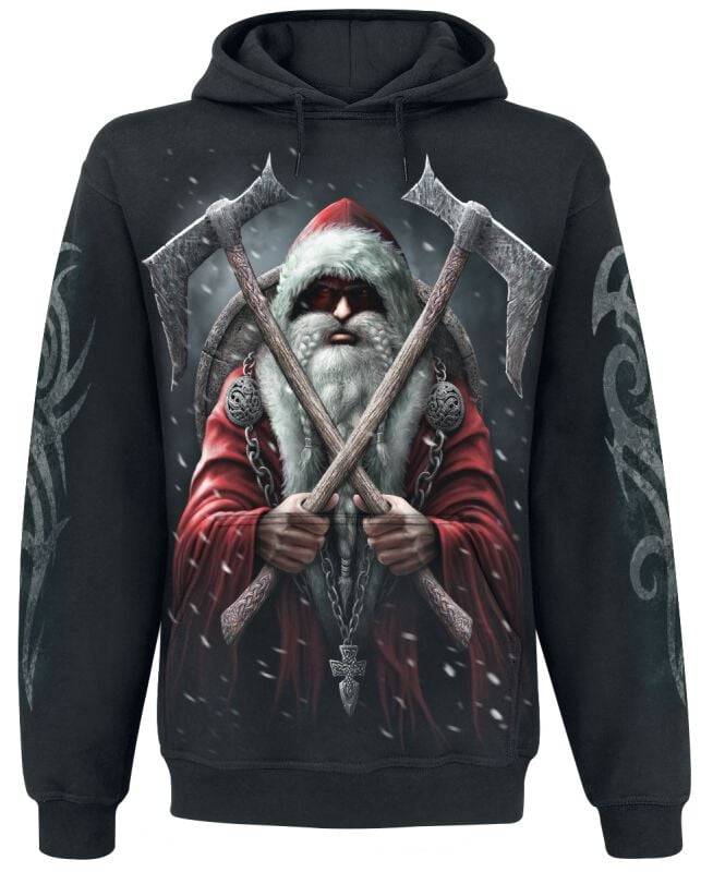EMP "Sleigher Hoodie" Kapuzenpullover schwarz von Spiral