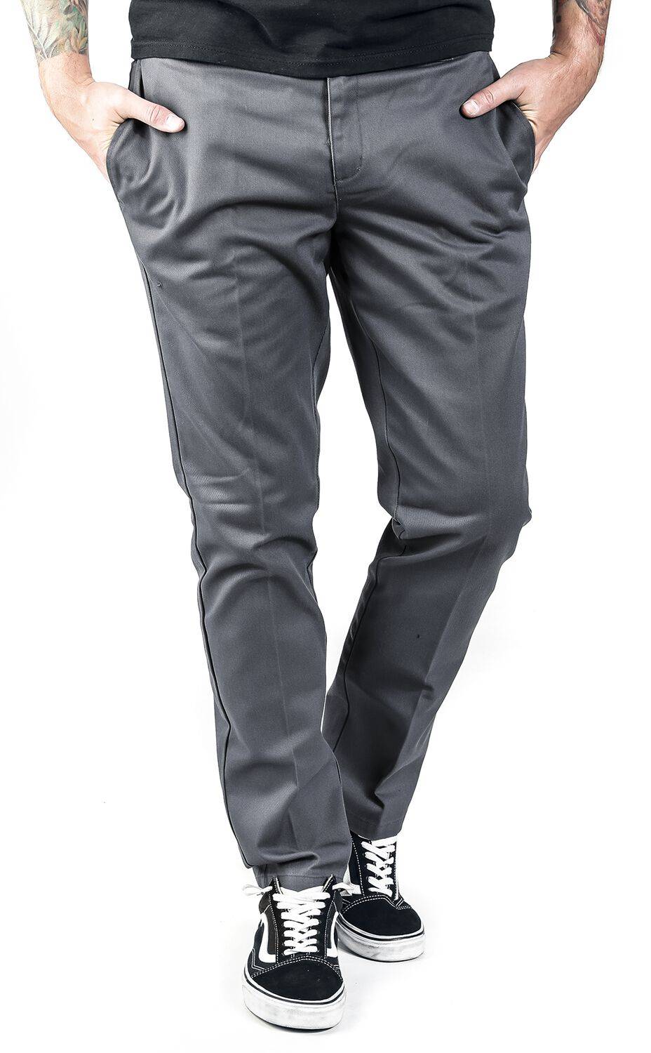 EMP "Slim Fit Work Pant WE872" Chino Charcoal Von Dickies