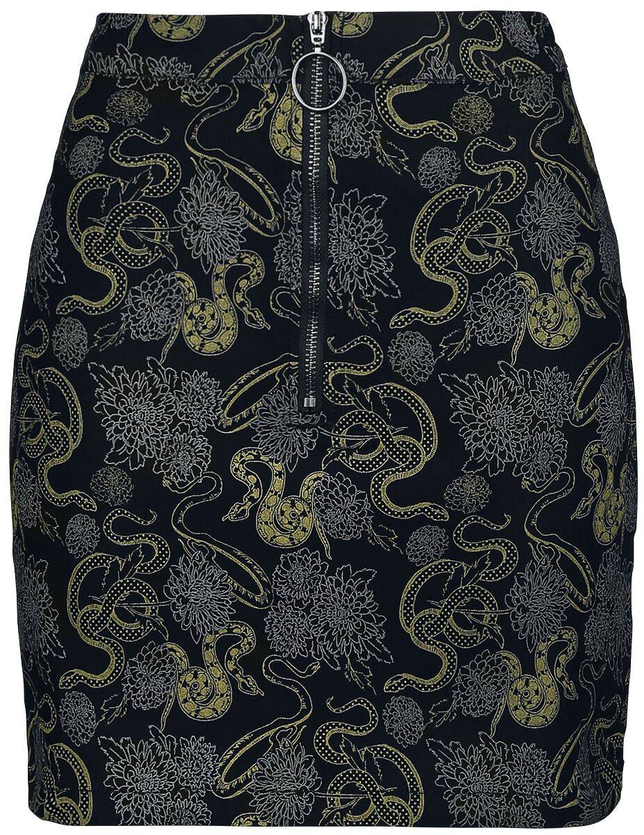 EMP "Slither Skirt" Kurzer Rock schwarz von Banned Alternative