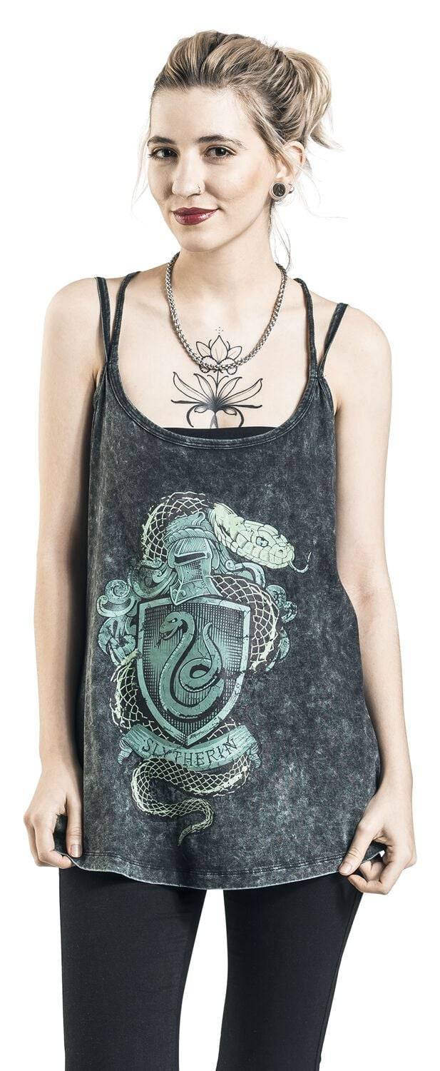 EMP "Slytherin Crest" Top Dunkelgrün Von Harry Potter
