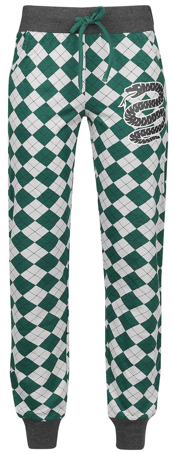EMP "Slytherin" Pyjama-Hose grün/grau von Harry Potter