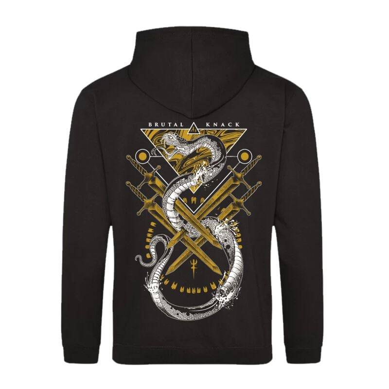 EMP "Snake Hoodie" Kapuzenpullover Schwarz Von Brutal Knack