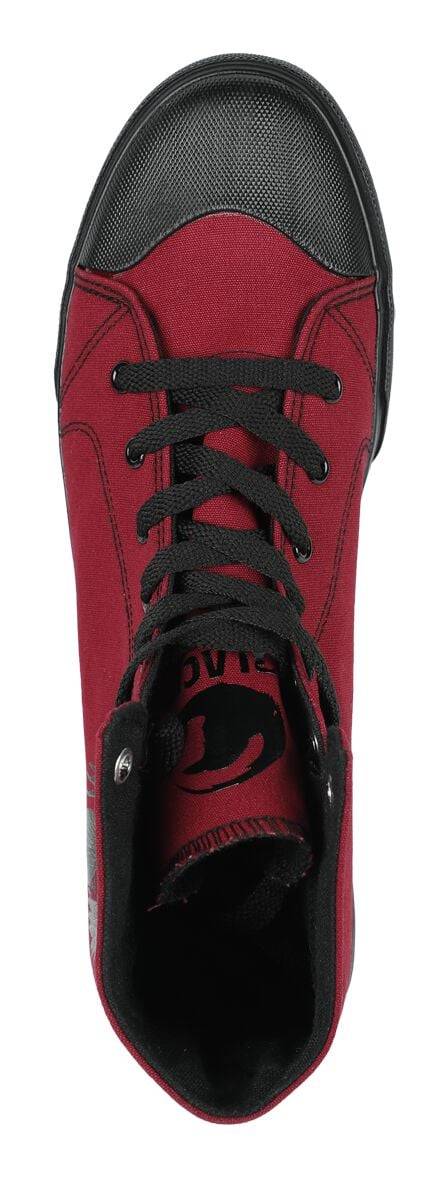 EMP Sneaker High Dunkelrot Von Black Premium By EMP