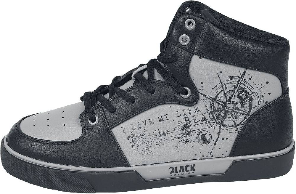 EMP Sneaker High Grau/schwarz Von Black Premium By EMP