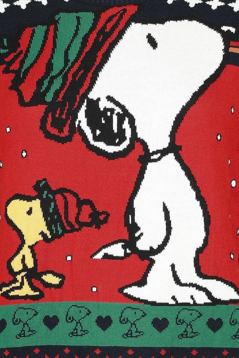 EMP "Snoopy And Woodstock" Weihnachtspullover Multicolor Von Peanuts