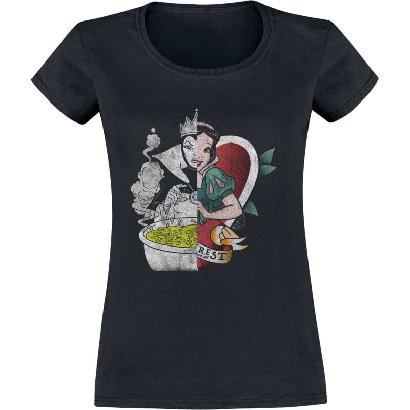 EMP "Snow Split" T-Shirt schwarz von Schneewittchen und die sieben Zwerge