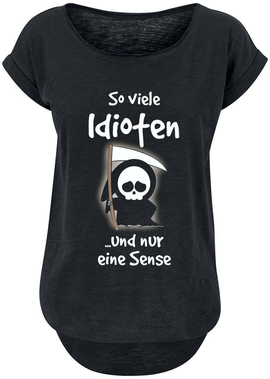 EMP "So viele Idioten und nur eine Sense" T-Shirt schwarz von Sprüche