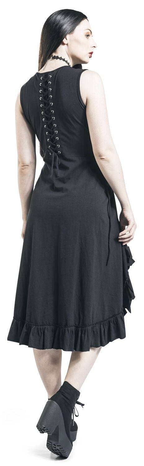 EMP "Soleil Dress" Mittellanges Kleid Schwarz Von Vixxsin