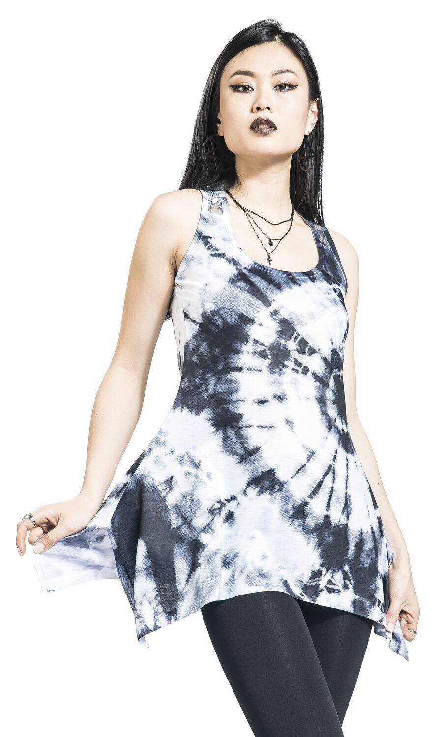 EMP "Spaced Out Lace Panel Vest" Top Multicolor Von Innocent