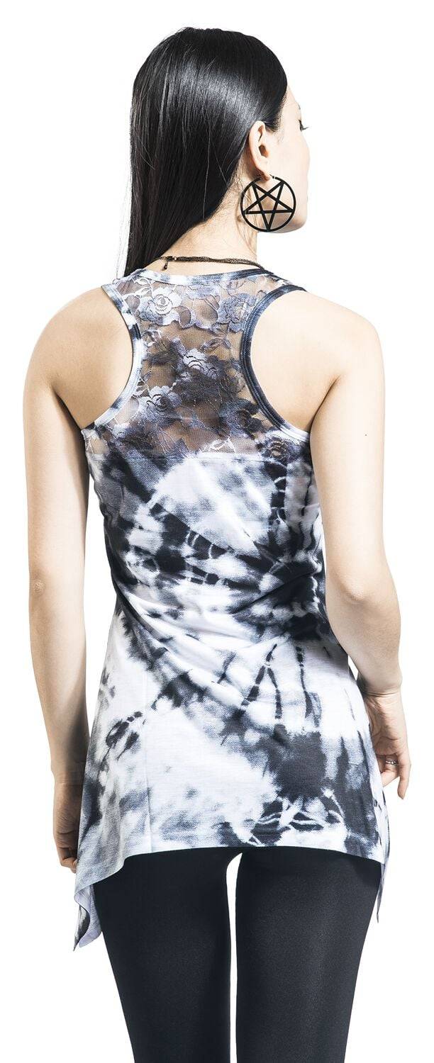 EMP "Spaced Out Lace Panel Vest" Top Multicolor Von Innocent