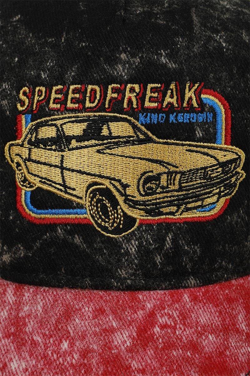 EMP "Speedfreak Vintage Trucker" Cap Schwarz/rot Von King Kerosin
