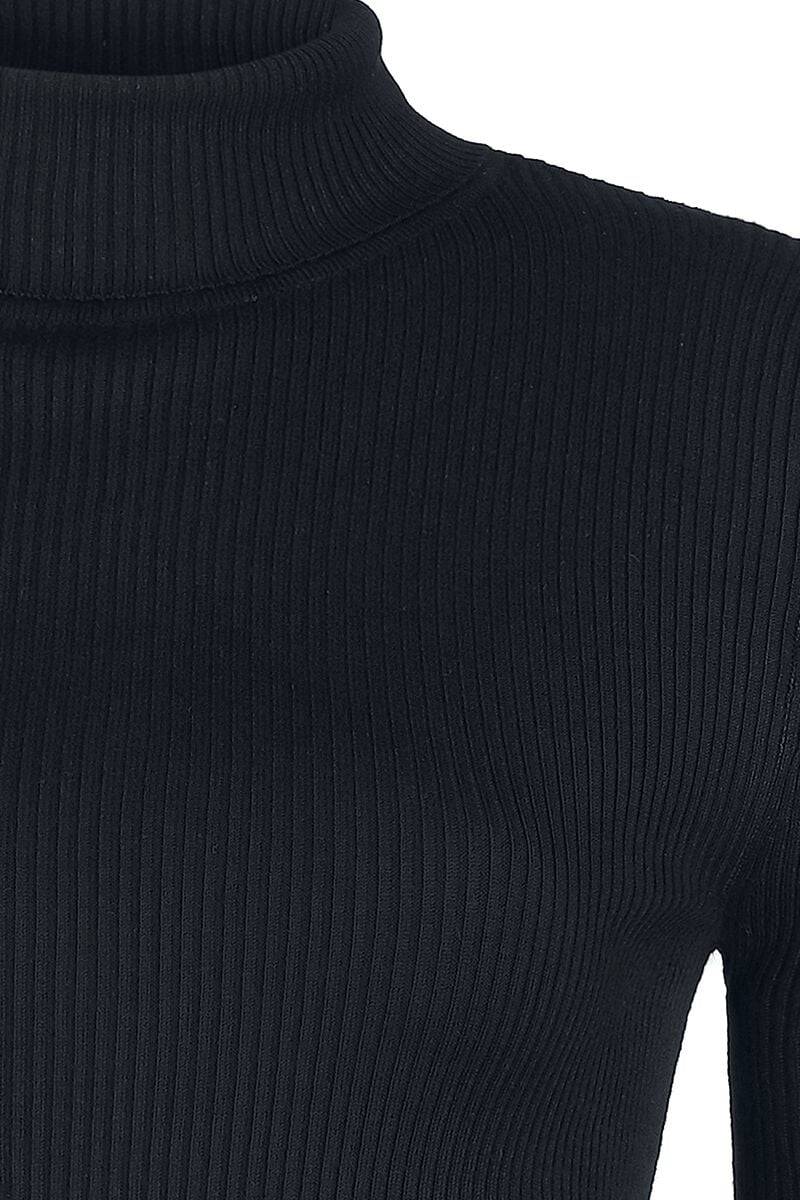 EMP "Spiros Top" Strickpullover Schwarz Von Hell Bunny