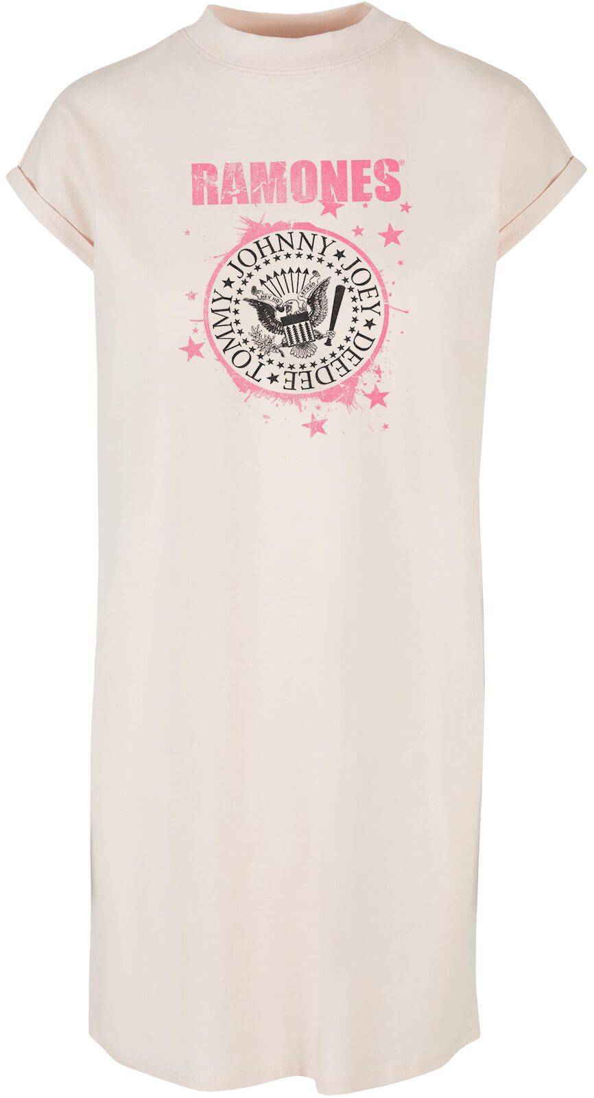 EMP "Splash Crest" Mittellanges Kleid pink von Ramones
