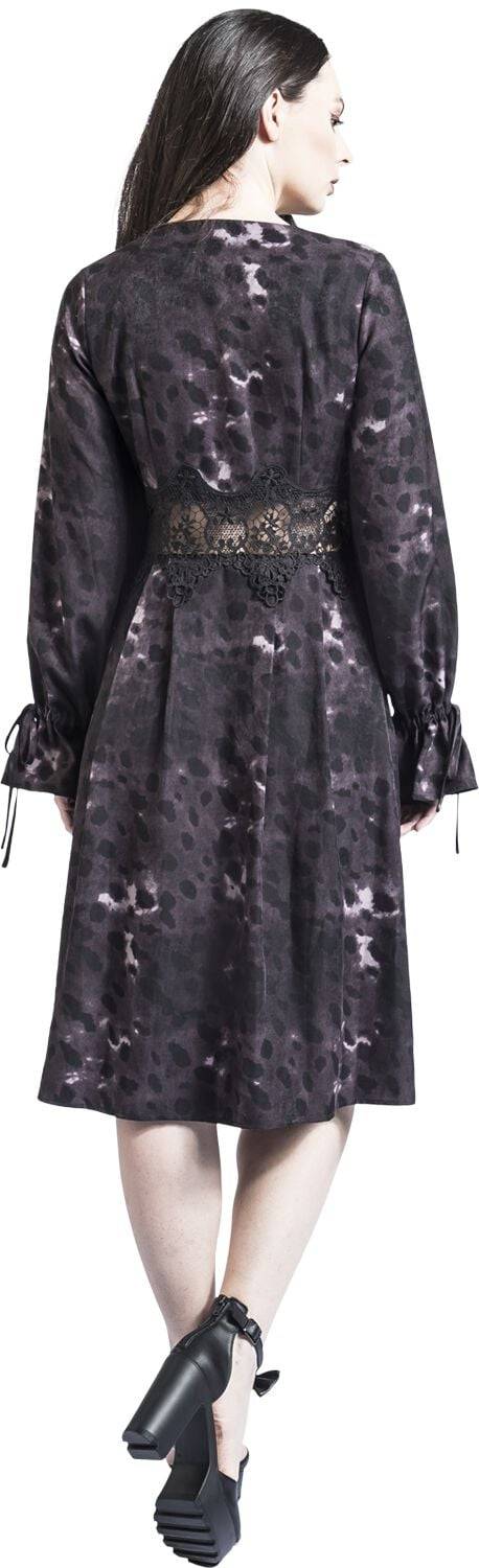 EMP "Splash Print Midi Dress" Mittellanges Kleid Multicolor Von Jawbreaker
