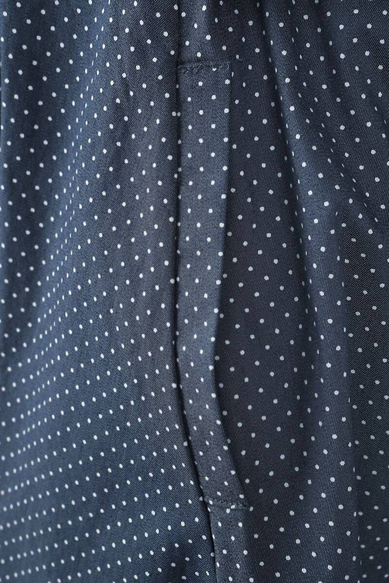 EMP "Spot Perfection Fit & Flare Dress" Mittellanges Kleid Navy Von Banned Retro