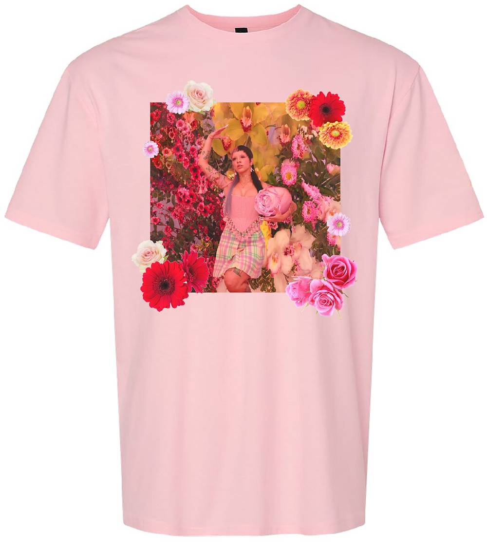 EMP "Spring Flowers" T-Shirt rosa von Martinez, Melanie
