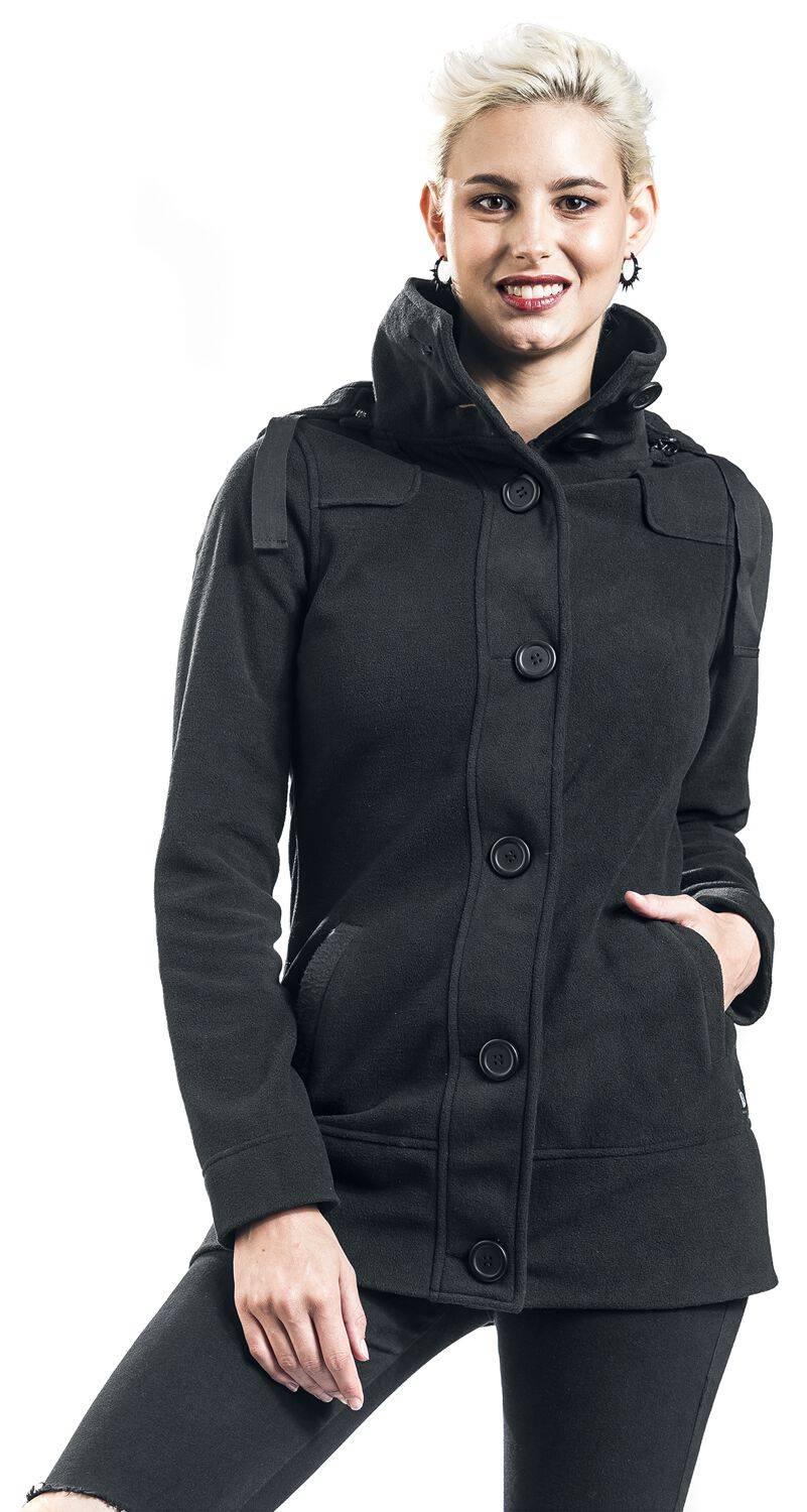EMP "Square Fleece" Übergangsjacke Schwarz Von Brandit