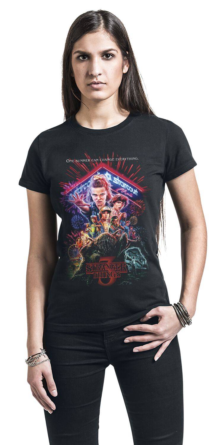 EMP "Staffel 3 Cover" T-Shirt Schwarz Von Stranger Things