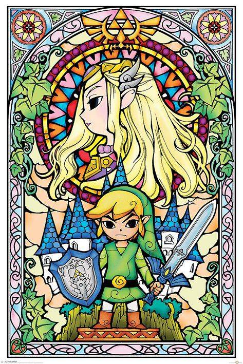 EMP "Stained Glass" Poster multicolor von The Legend Of Zelda