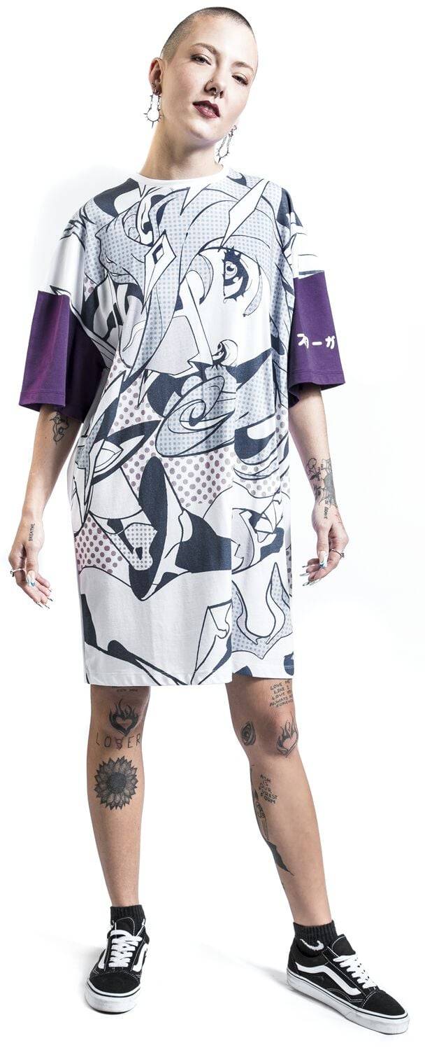 EMP "Star Guardian - Akali" Kurzes Kleid Weiß/lila Von League Of Legends