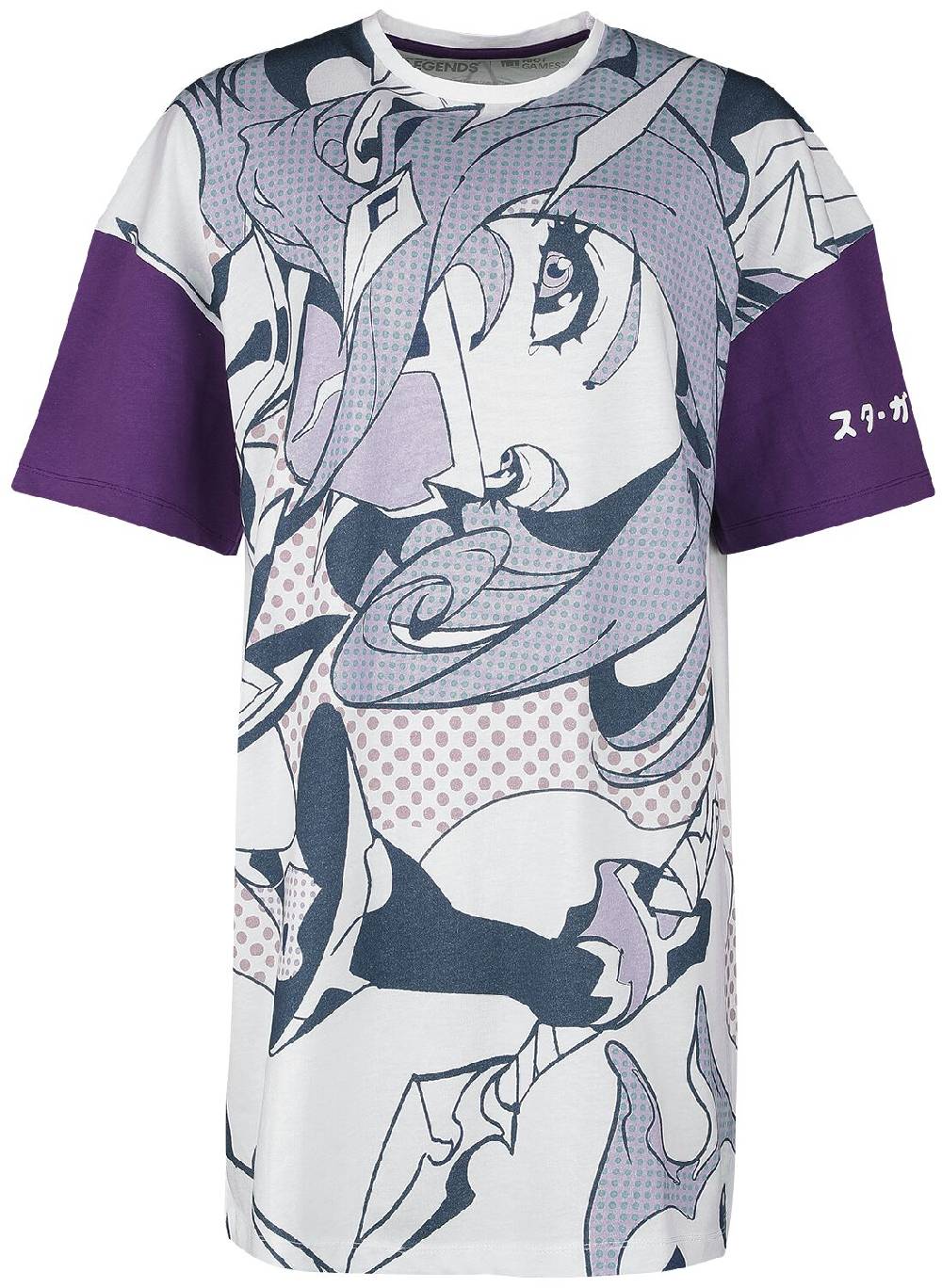 EMP "Star Guardian - Akali" Kurzes Kleid weiß/lila von League Of Legends