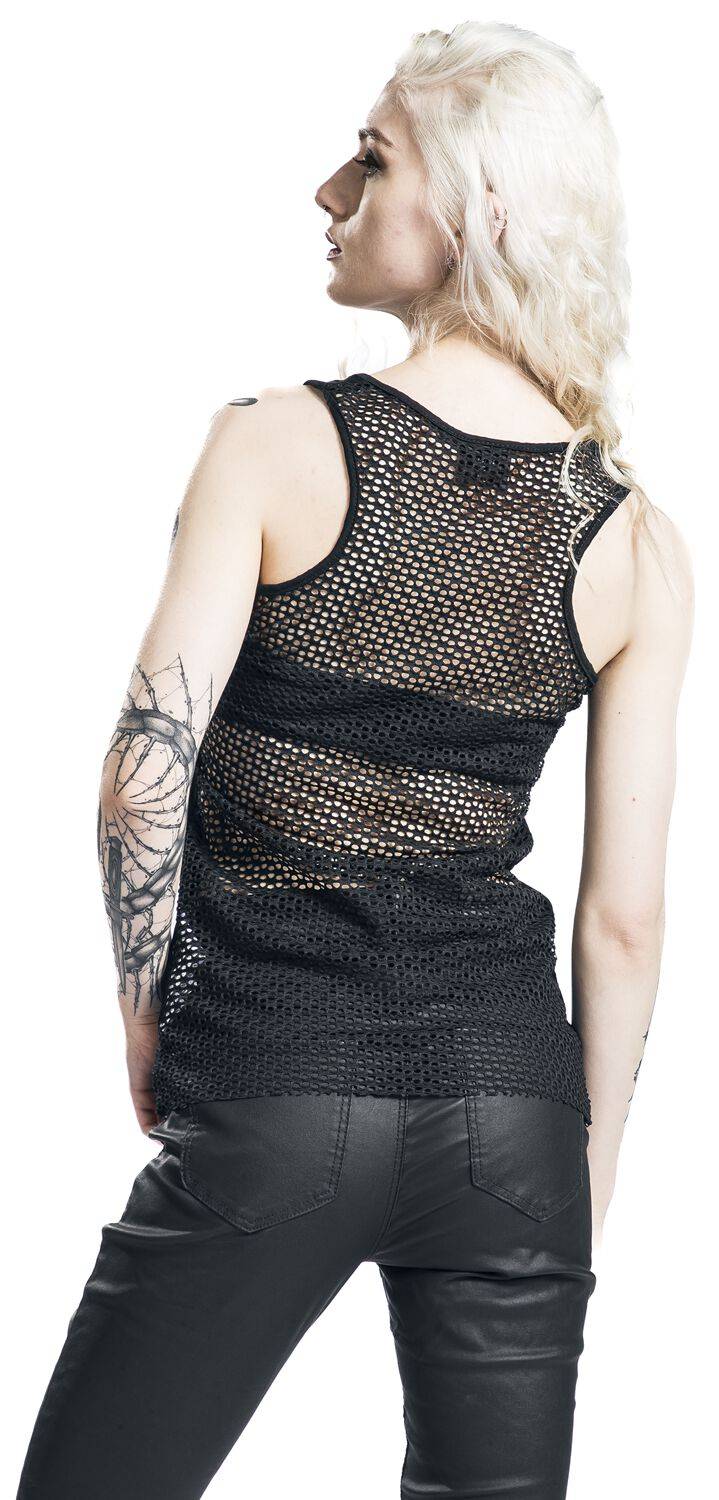 EMP "Starring Cat" Top Schwarz/lila Von Alchemy England