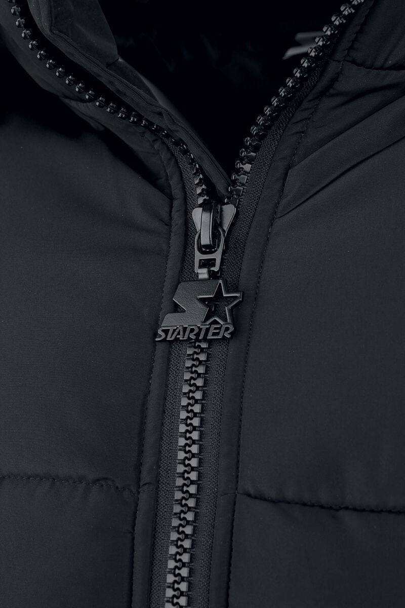 EMP "Starter Puffer Jacket" Winterjacke Schwarz Von Starter