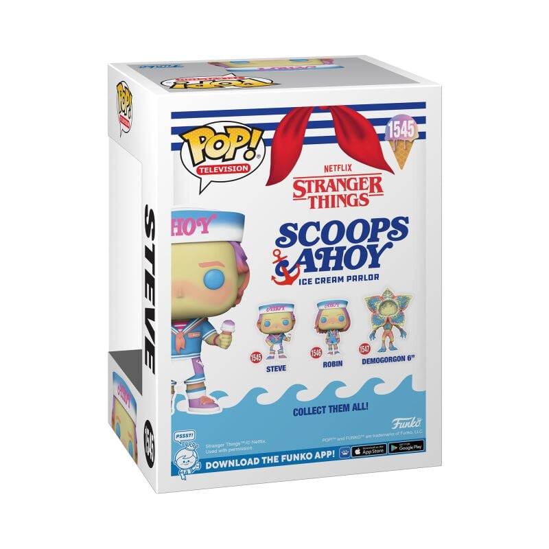 EMP "Steve (Scoops Ahoy) Vinyl Figur 1545" Funko Pop! Multicolor Von Stranger Things