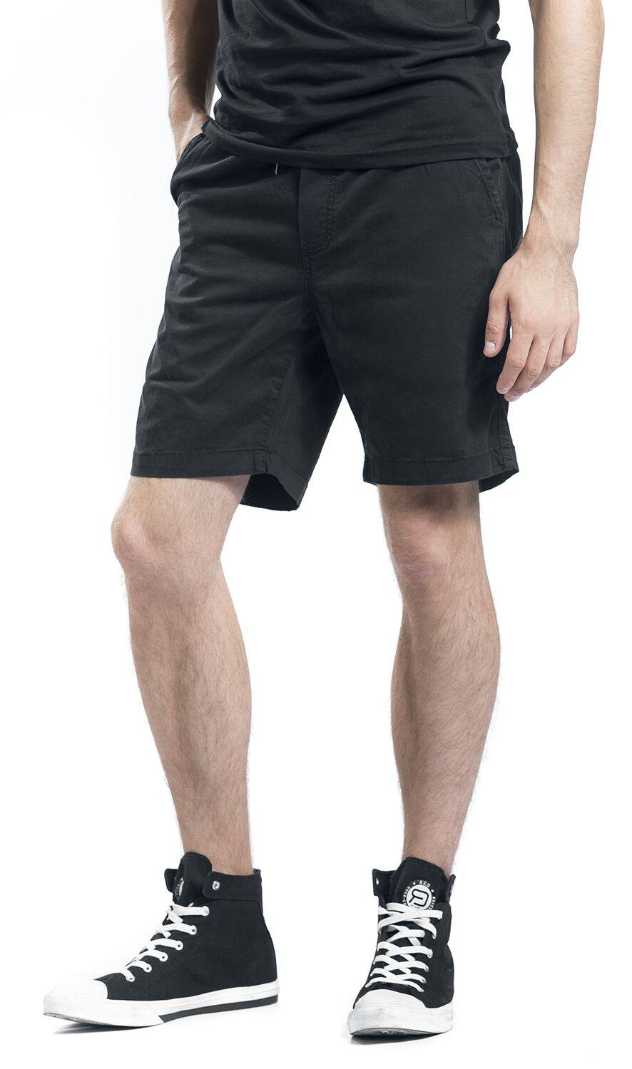 EMP "Stretch Twill Joggshorts" Short Schwarz Von Urban Classics