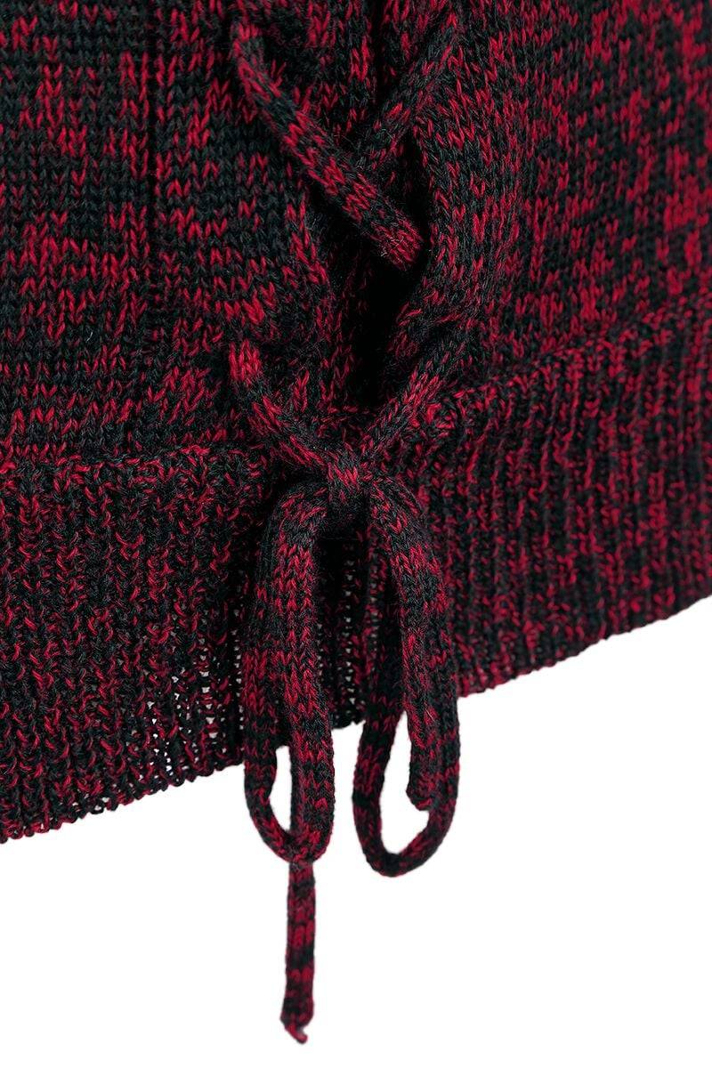 EMP Strickpullover Schwarz/rot Von Black Premium By EMP