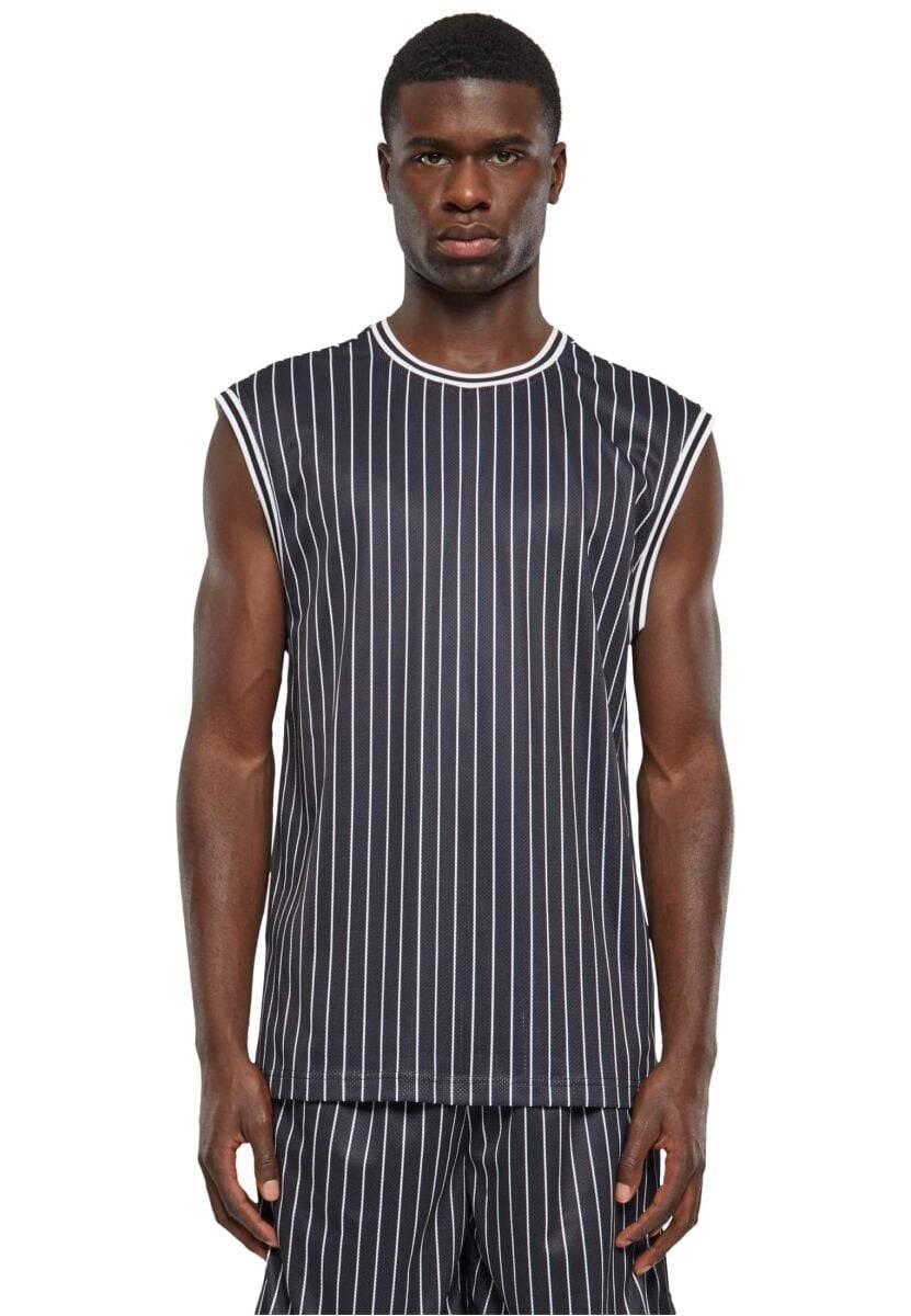 EMP "Striped Mesh Tanktop" Tank-Top schwarz/weiß von Urban Classics
