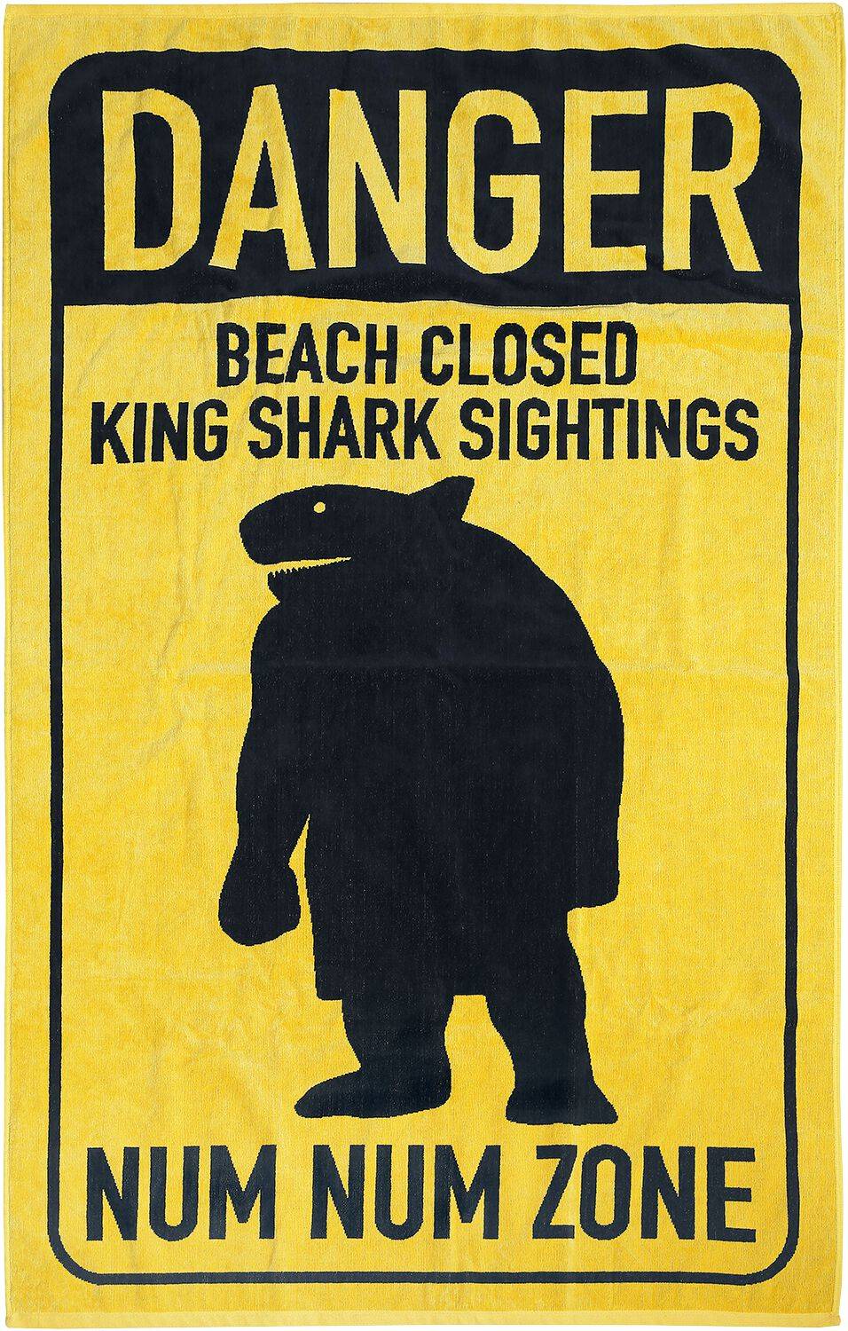 EMP "Suicide Squad 2 - Danger Num Num Zone - Handtuch" Badetuch gelb/schwarz von Suicide Squad