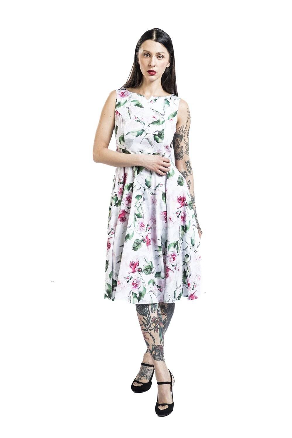 EMP "Summer Floral Swing Dress" Mittellanges Kleid Multicolor Von H&R London