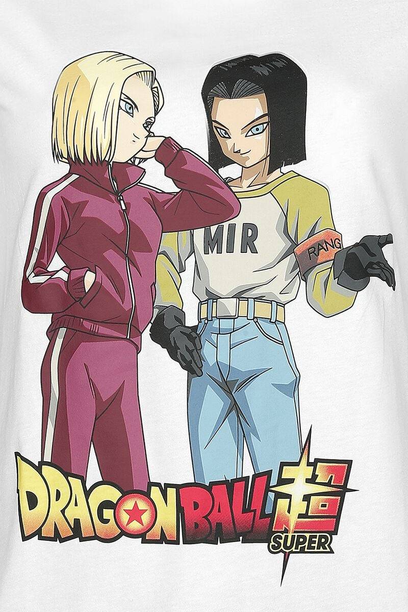 EMP "Super - Android Pair" Schlafanzug Weiß/rosa Von Dragon Ball
