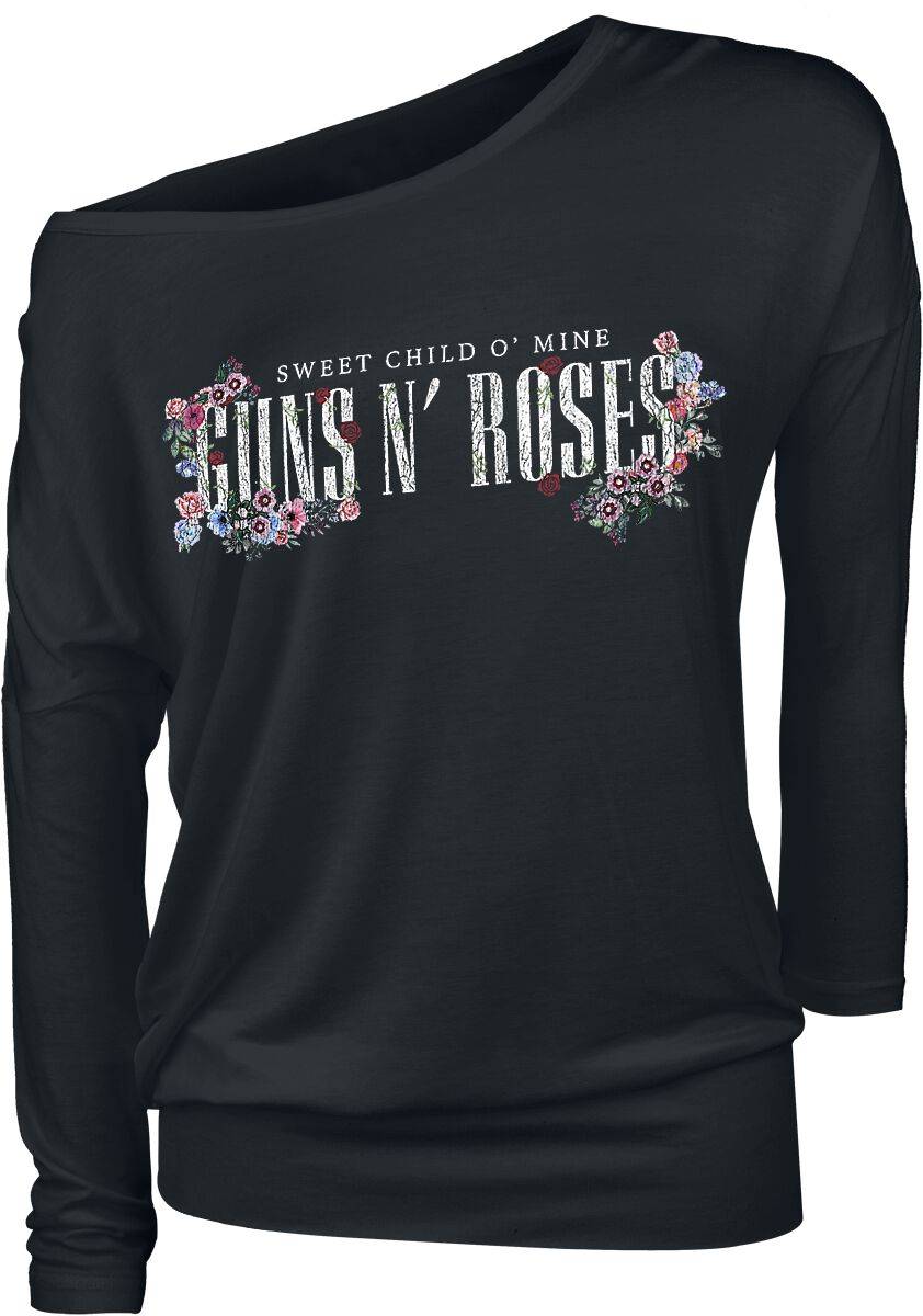 EMP "Sweet child Flowers" Langarmshirt schwarz von Guns N' Roses