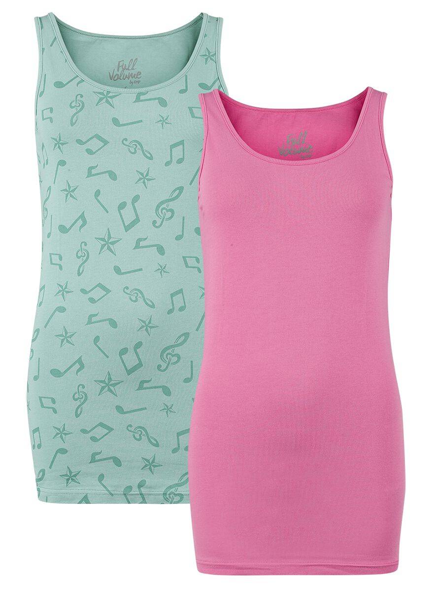 EMP T-Shirt Schwarz/pink/grün Von Full Volume By EMP