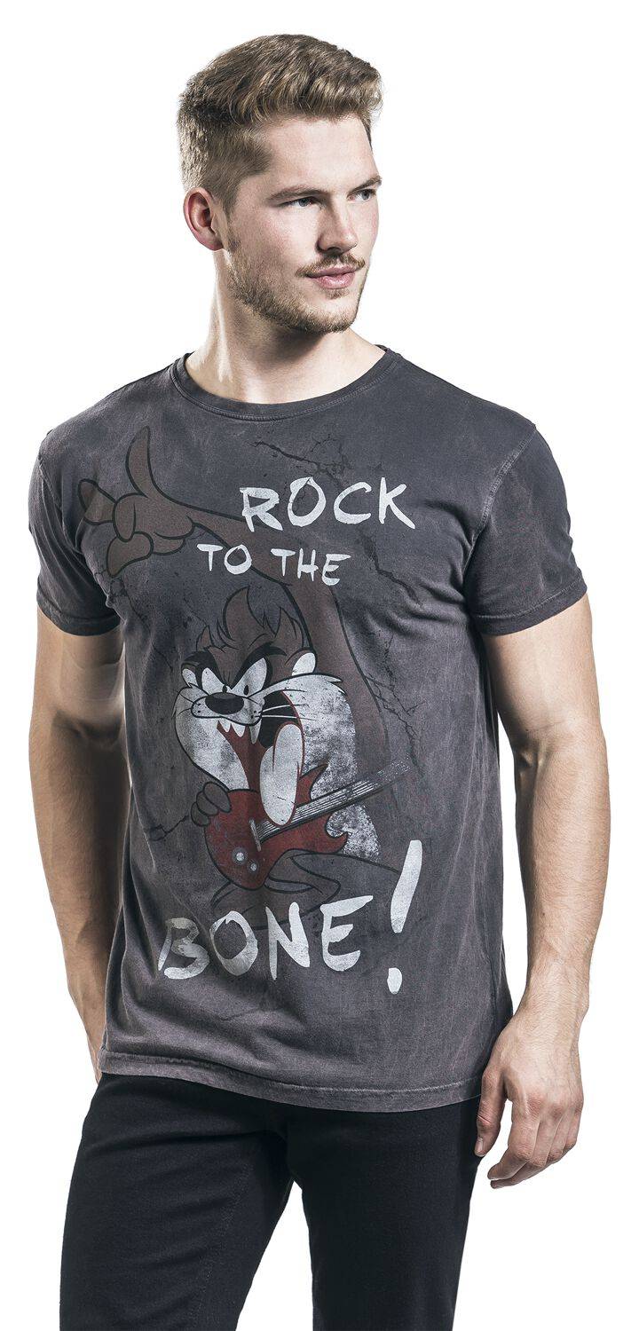 EMP "Tasmanian Devil - Rock To The Bone!" T-Shirt Grau Von Looney Tunes