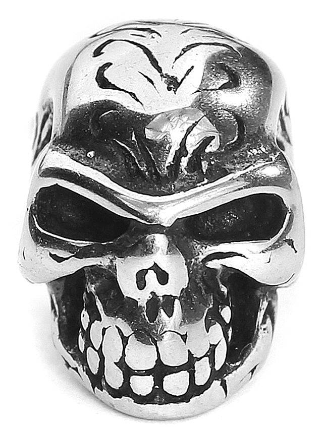 EMP "Tattoo Skull" Ohrstecker-Set Silberfarben Von EtNox