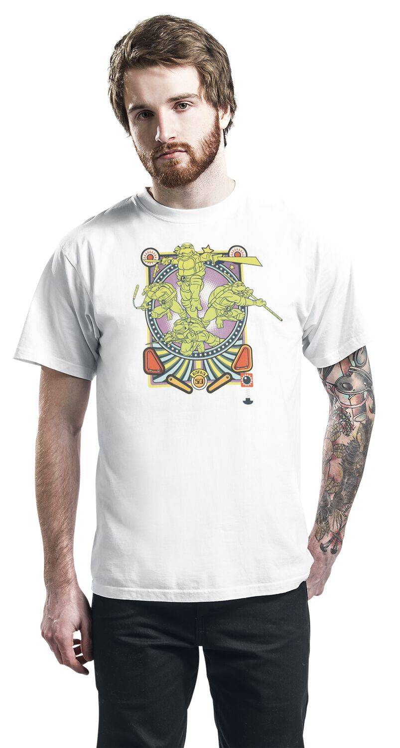 EMP "Team" T-Shirt Weiß Von Teenage Mutant Ninja Turtles
