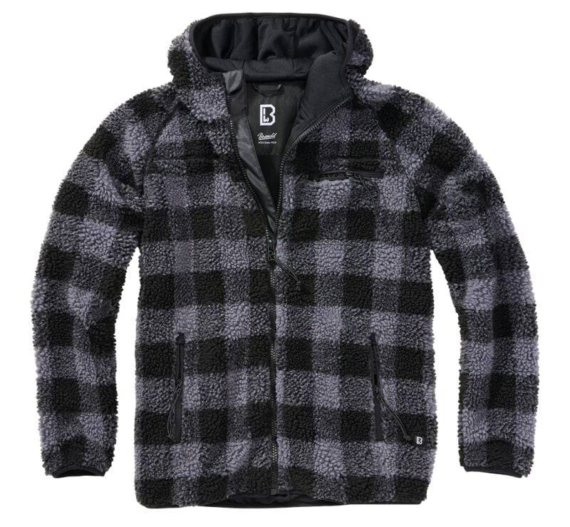 EMP "Teddy Fleece Jacke" Übergangsjacke schwarz/grau von Brandit