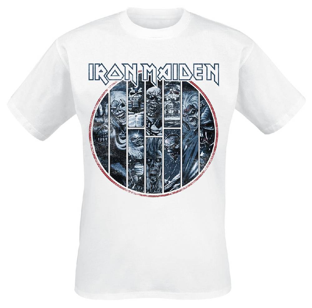 EMP "Ten Circles Eddie" T-Shirt weiß von Iron Maiden