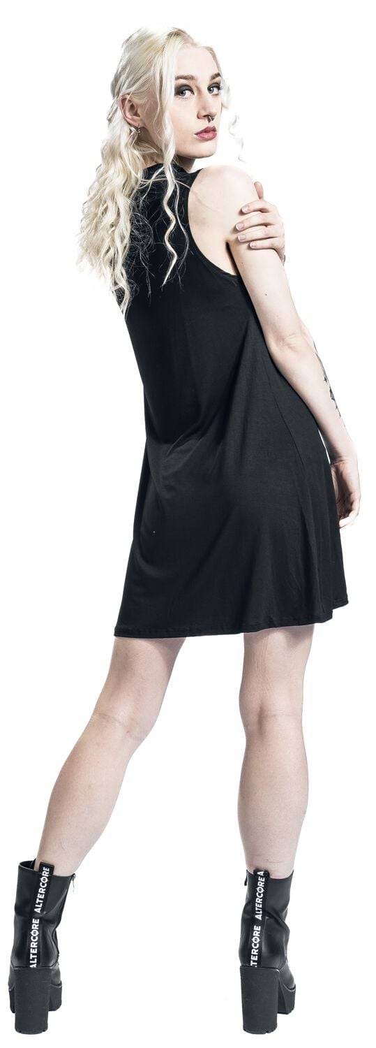 EMP "The Bone Rose" Kurzes Kleid Schwarz Von Alchemy England