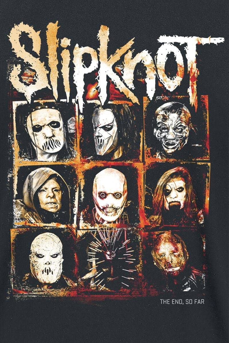 EMP "The End, So Far Group Squares" T-Shirt Schwarz Von Slipknot