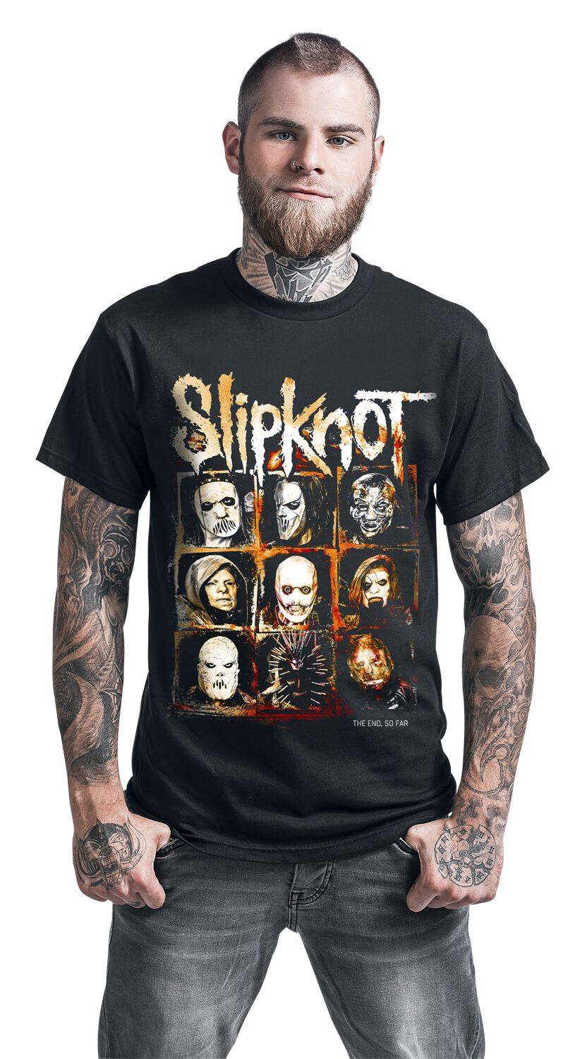 EMP "The End, So Far Group Squares" T-Shirt Schwarz Von Slipknot