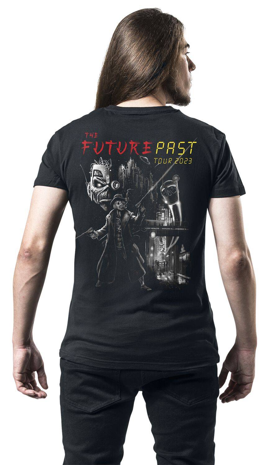 EMP "The Future Past Tour 2023" T-Shirt Schwarz Von Iron Maiden