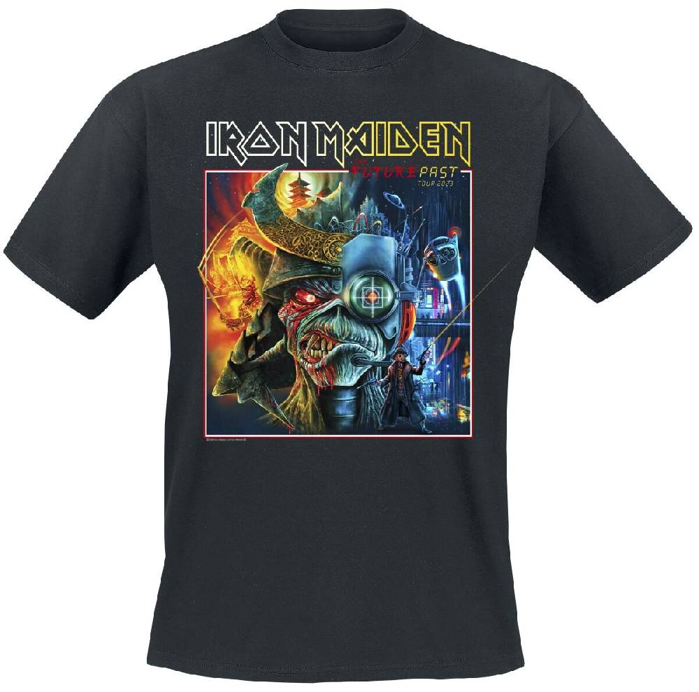 EMP "The Future Past Tour Art 2023 Square" T-Shirt schwarz von Iron Maiden