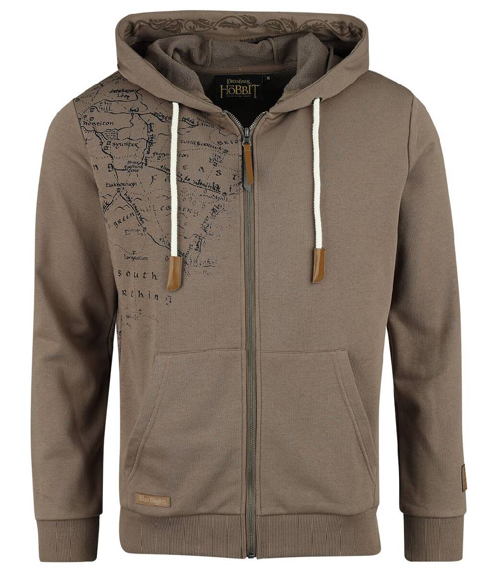 EMP "The Hobbit - Bilbo Baggins" Kapuzenjacke braun von Der Herr der Ringe