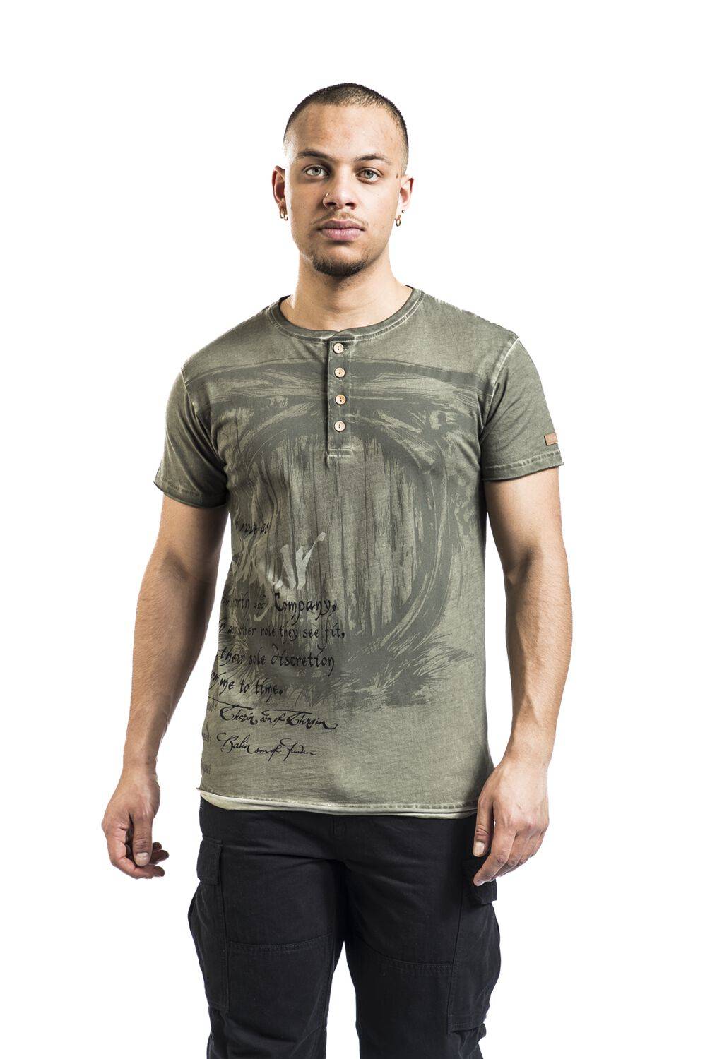 EMP "The Hobbit - Burglar" T-Shirt Oliv Von Der Herr Der Ringe